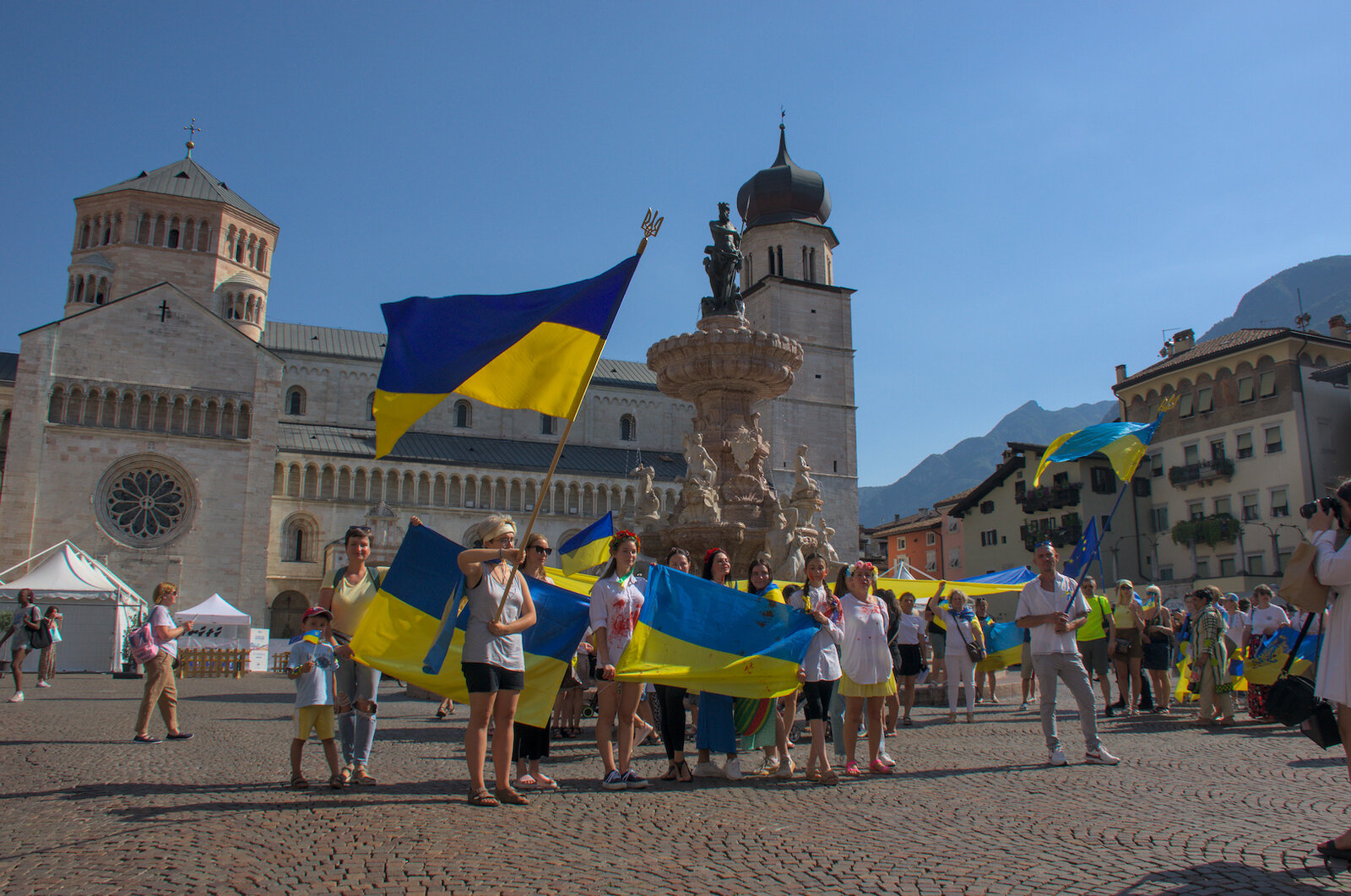 Manifestazione in supporto all’Ucraina